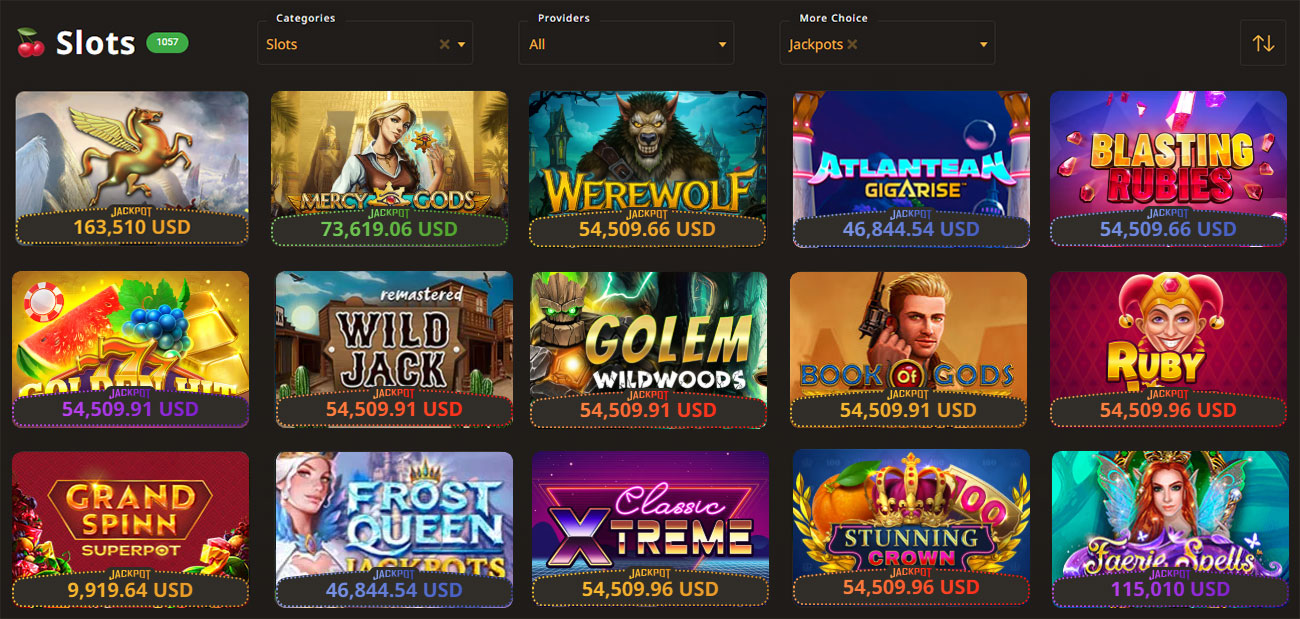 Игровые автоматы казино с джекпотом. 