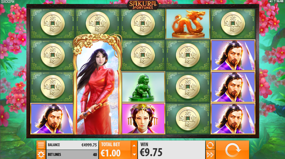 Sakura Fortune демо игровой автомат. 