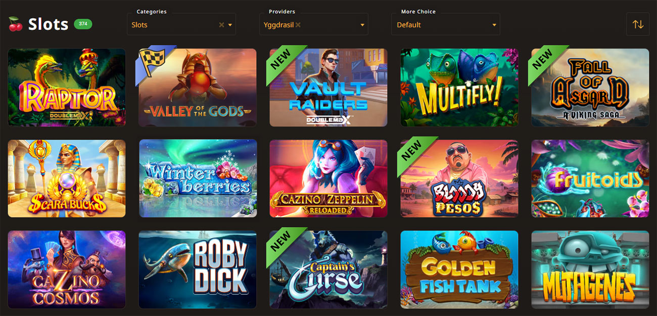 Yggdrasil казино с игровыми автоматами. 